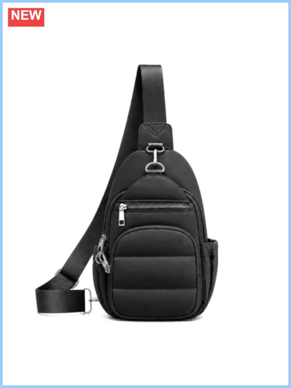 RFID Anti-Theft Sling Crossbody Bag Water-Resistant Puffer Travel Purse
